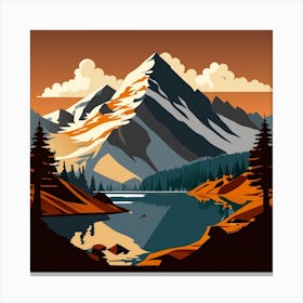 Mountain Landscape Canvas Print