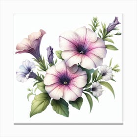 Flowers of Petunia Canvas Print