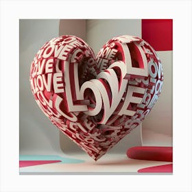 Heart Of Love 7 Canvas Print