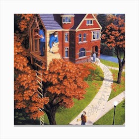 House In The Tree Canvas Print