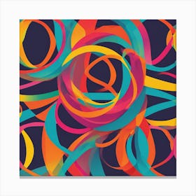 Abstract Circles 7 Canvas Print