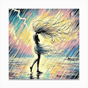 Storm Shadow Lady Canvas Print