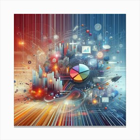 Abstract Business Background Canvas Print