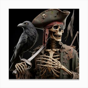 Pirate Skeleton 5 Canvas Print