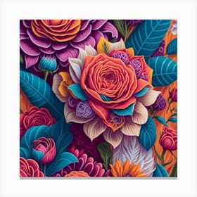 Default A Detailed Illustration Of Flowers Intricated Details 1 2efbc97f C21a 4a0a B9f7 7bee8bf96bbd 1 Canvas Print