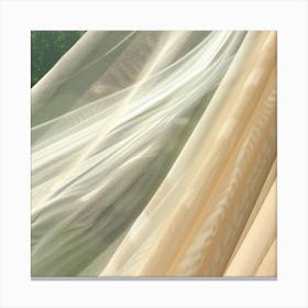 Close Up Of A Curtain Canvas Print