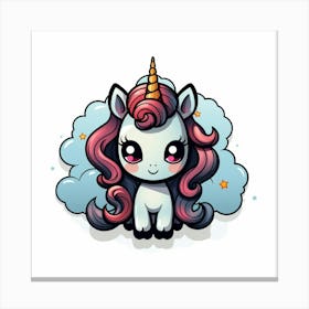 Cute Unicorn 721 Canvas Print