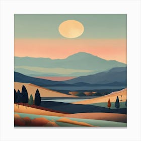 Landscape Painting 7 Canvas Print