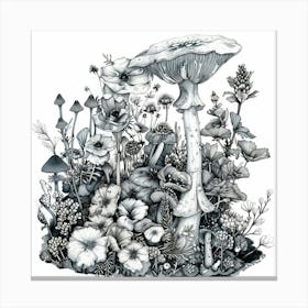 Mushroom Garden Canvas Print