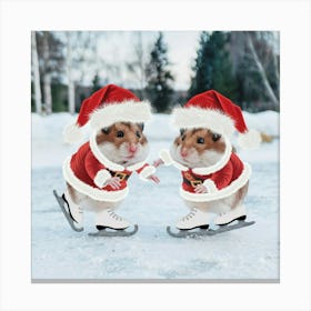 A Photo Of Two Hamsters Wearing Tiny Out 3asgbh4lrta M8f0dbklng Pratxdajsqcmzazlfc4 Mw Canvas Print