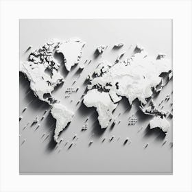 World Map 9 Canvas Print