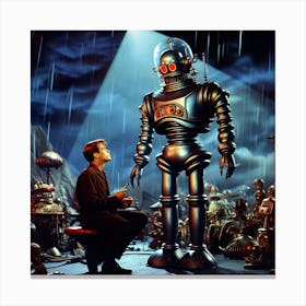 Robot From Outer Space Canvas Print