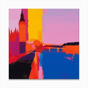Abstract Travel Collection London England 7 Canvas Print