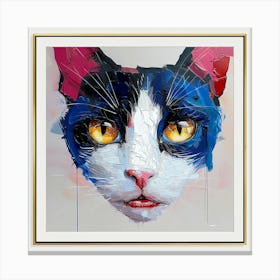 Cat Print Canvas Print