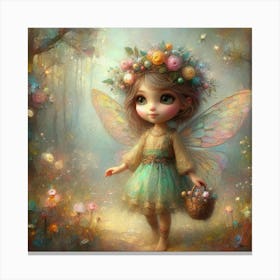 Fairy In The Woods 1 Canvas Print