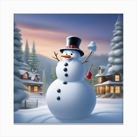 FROSTY THE SNOWMAN Canvas Print