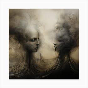 Smoke Dialogue Canvas Print