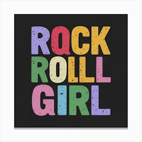 Rock Roll Girl Canvas Print