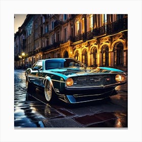 Classic Muscle Car Canvas Print