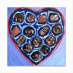 Box Of Chocolates Square Canvas Print