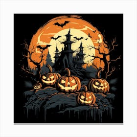 Halloween Pumpkins Canvas Print