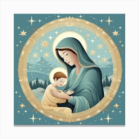 Jesus And Mary 6 Canvas Print