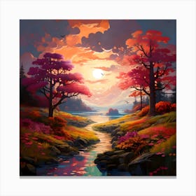 Landscape Painting 1 Canvas Print