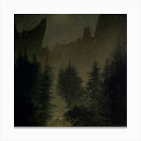 Moonlight In The Forest 1 Canvas Print