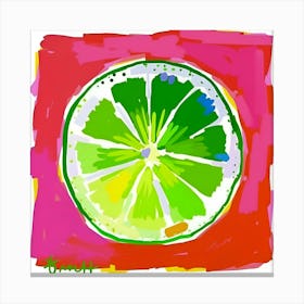 Lime Slice 1 Canvas Print