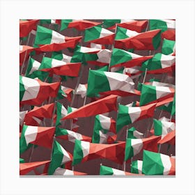 Flags Of Italy Canvas Print