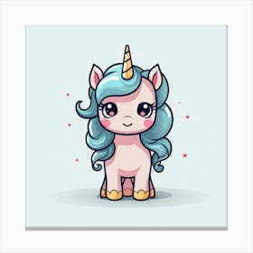 Cute Unicorn 17 Canvas Print