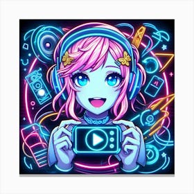Gamer Girl Canvas Print
