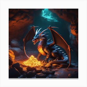 Dragon In The Cave 2 Canvas Print