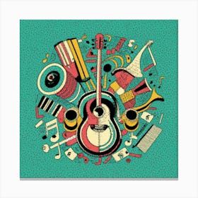 Acoustic Guitar Canvas Print