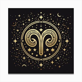 A Zodiac symbol, Aries 2 Canvas Print