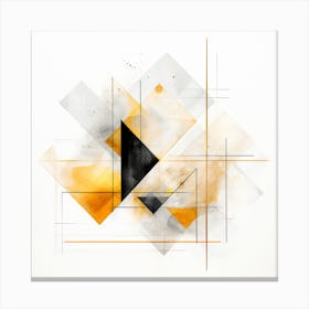 Abstract Geometric Painting Canvas Print