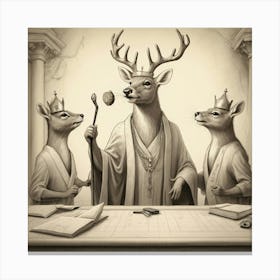 Kings Of Deer 1 Canvas Print