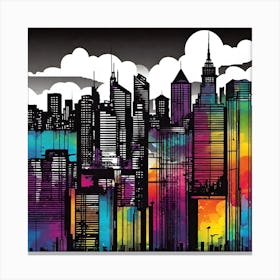 New York City Skyline 34 Canvas Print