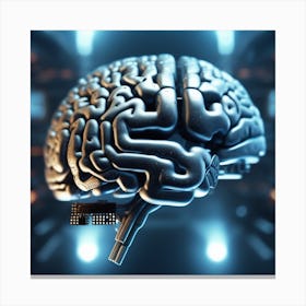 Brain - 3d Stock Videos & Royalty-Free Footage Canvas Print