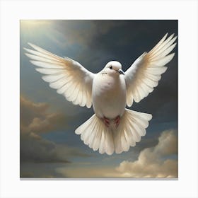  Dove Flying  Canvas Print