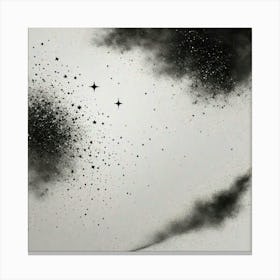 Black dusty Canvas Print