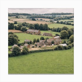 Aerial View Of A Farm 5 Canvas Print