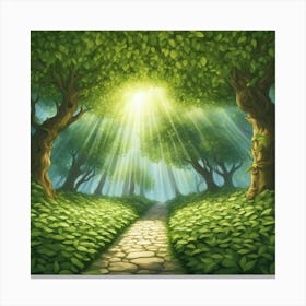 Path In The Forest 3 Canvas Print