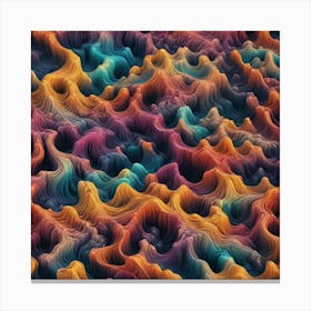 Fractal Wave Pattern Canvas Print