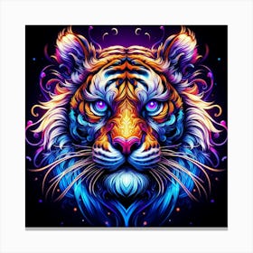 Psychedelic Tiger Canvas Print