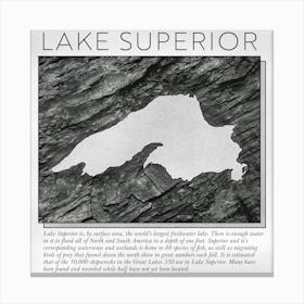 Lake Superior (STONE) Canvas Print