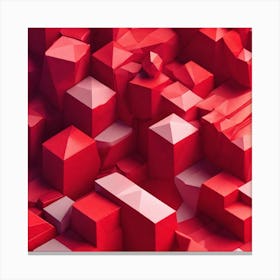 Red Cubes Canvas Print