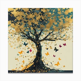 Butterfly Tree Canvas Print