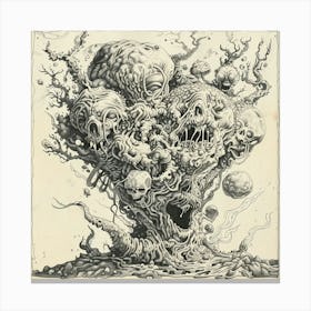 Skull Tree Canvas Print