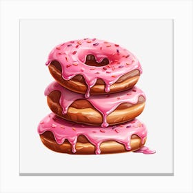 Donuts With Icing Canvas Print